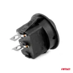 Amio - ΔΙΑΚΟΠΤΗΣ ON/OFF 2 ΕΠΑΦΩΝ 12V 20A ΣΤΡΟΓΓΥΛΟΣ Φ20mm ΜΑΥΡΟΣ - 1 τεμ. (03083/AM) - Image 4
