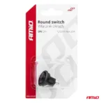 Amio - ΔΙΑΚΟΠΤΗΣ ON/OFF 2 ΕΠΑΦΩΝ 12V 20A ΣΤΡΟΓΓΥΛΟΣ Φ20mm ΜΑΥΡΟΣ - 1 τεμ. (03083/AM) - Image 5