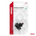 Amio - ΔΙΑΚΟΠΤΗΣ ON/OFF 3 ΕΠΑΦΩΝ ΜΕ LED ΠΡΑΣΙΝΟ 12/24V Φ12mm 30A ΜΕ ΣΠΕΙΡΩΜΑ ΟΒΑΛ - 1 ΤΕΜ. (03087/AM) - Image 6