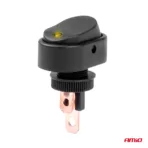 Amio - ΔΙΑΚΟΠΤΗΣ ON/OFF 3 ΕΠΑΦΩΝ ΜΕ LED ΚΙΤΡΙΝΟ 12/24V Φ12mm 30A ΜΕ ΣΠΕΙΡΩΜΑ ΟΒΑΛ - 1 ΤΕΜ. (03088/AM) - Image 2