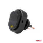 Amio - ΔΙΑΚΟΠΤΗΣ ON/OFF 3 ΕΠΑΦΩΝ ΜΕ LED ΚΙΤΡΙΝΟ 12/24V Φ12mm 30A ΜΕ ΣΠΕΙΡΩΜΑ ΟΒΑΛ - 1 ΤΕΜ. (03088/AM) - Image 5