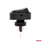 Amio - ΔΙΑΚΟΠΤΗΣ ON/OFF 3 ΕΠΑΦΩΝ ΜΕ LED ΚΟΚΚΙΝΟ12/24V Φ12mm 30A ΜΕ ΣΠΕΙΡΩΜΑ ΟΒΑΛ - 1 ΤΕΜ. (03089/AM) - Image 3