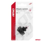 Amio - ΔΙΑΚΟΠΤΗΣ ON/OFF 3 ΕΠΑΦΩΝ ΜΕ LED ΚΟΚΚΙΝΟ12/24V Φ12mm 30A ΜΕ ΣΠΕΙΡΩΜΑ ΟΒΑΛ - 1 ΤΕΜ. (03089/AM) - Image 6