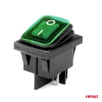 Amio - ΔΙΑΚΟΠΤΗΣ ON/OFF 4 ΕΠΑΦΩΝ 20A 12/24V ΠΡΑΣΙΝΟΣ ΦΩΤΙΣΜΟΣ ΟΡΘΟΓΩΝΙΟΣ - 1 ΤΕΜ. (03090/AM) - Image 2