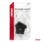 Amio - ΔΙΑΚΟΠΤΗΣ ON/OFF 4 ΕΠΑΦΩΝ 20A 12/24V ΠΡΑΣΙΝΟΣ ΦΩΤΙΣΜΟΣ ΟΡΘΟΓΩΝΙΟΣ - 1 ΤΕΜ. (03090/AM) - Image 5