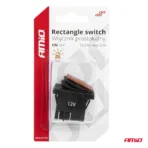 Amio - ΔΙΑΚΟΠΤΗΣ ON/OFF 4 ΕΠΑΦΩΝ 20A 12/24V ΚΙΤΡΙΝΟΣ ΦΩΤΙΣΜΟΣ ΟΡΘΟΓΩΝΙΟΣ - 1 ΤΕΜ. (03091/AM) - Image 5