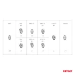 Amio - ΓΩΝΙΕΣ ΛΙΠΑΝΣΗΣ(ΓΡΑΣΣΑΔΟΡΟΙ) 45 & 90 ΜΟΙΡΩΝ M6/M8/M10 - 110 TEM. (03142/AM) - Image 5