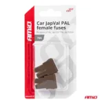 Amio - ΑΣΦΑΛΕΙΕΣ JapVal PAL ΘΗΛΥΚΕΣ 70A ΣΕ ΚΑΦΕ ΧΡΩΜΑ - 2 Τεμ. (03393/AM) - Image 3