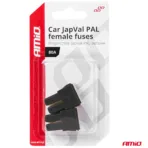 Amio - ΑΣΦΑΛΕΙΕΣ JapVal PAL ΘΗΛΥΚΕΣ 80A ΣΕ ΜΑΥΡΟ ΧΡΩΜΑ - 2 Τεμ. (03394/AM) - Image 3