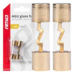 Amio - ΑΣΦΑΛΕΙΕΣ ΓΥΑΛΙΝΕΣ AGU AGU 60A 38x10,3mm - 2 ΤΕΜ. (03487/AM)