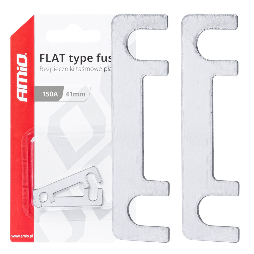 Amio - ΑΣΦΑΛΕΙΕΣ FLAT 41mm 150A - 2 Τεμ. (03495/AM) Amio - ΑΣΦΑΛΕΙΕΣ FLAT 41mm 150A - 2 Τεμ. (03495/AM) - Image 1