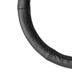 Amio - ΚΑΛΥΜΜΑ ΤΙΜΟΝΙΟΥ ΑΠΟ ΤΕΧΝΟΔΕΡΜΑ (ΧΧL) 43-45cm SWC-50-ΧΧL ΣΕ ΜΑΥΡΟ ΧΡΩΜΑ ΤΡΥΠΗΤΟ ΜΕ ΜΑΥΡΕΣ ΡΑΦΕΣ - 1 τεμ. (03559/AM) - Image 2