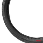Amio - ΚΑΛΥΜΜΑ ΤΙΜΟΝΙΟΥ ΑΠΟ ΤΕΧΝΟΔΕΡΜΑ 37-39CM SWC-51-M ΣΕ ΜΑΥΡΟ ΧΡΩΜΑ ΜΕ ΜΑΥΡΕΣ ΡΑΦΕΣ - 1 ΤΕΜ. (03561/AM) - Image 2
