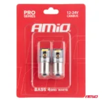 Amio - ΛΑΜΠΑΚΙΑ T4W BA9s 12/24V 6.000K 4xSMD LED CAN-BUS ΛΕΥΚΟ 2016 PRO SERIES - 2 Τεμ. (03579/AM) - Image 4