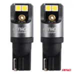 Amio - ΛΑΜΠΑΚΙΑ T10 W5W 12/24V 6.000K 4xSMD LED FULL CAN-BUS ΛΕΥΚΟ 3030 PRO SERIES - 2 Τεμ. (03580/AM) - Image 2