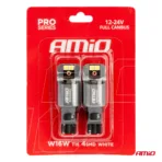 Amio - ΛΑΜΠΕΣ T15 W16W 12/24V 6.000K 4xSMD LED FULL CAN-BUS ΛΕΥΚΟ 3030 PRO SERIES - 2 ΤΕΜ. (03581/AM) - Image 4