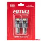 Amio - ΛΑΜΠΕΣ T4W BA9s 12/24V 6.000K 4xSMD LED FULL CAN-BUS ΛΕΥΚΟ 3030 PRO SERIES - 2 ΤΕΜ. (03582/AM) - Image 4