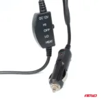 Amio - ΠΛΑΤΟΚΑΘΙΣΜΑ ΘΕΡΜΑΙΝΟΜΕΝΟ 12V 98x48cm ΑΦΡΩΔΕΣ ΥΛΙΚΟ ΚΑΙ ΥΦΑΣΜΑ ΜΑΥΡΟ - 1 τεμ. (03623/AM) - Image 8