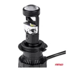 Amio - ΛΑΜΠΕΣ H7 PL-LENS SERIES 9>36V 60W 5.000K 3.800lm LED 2x4575 SMD CAN-BUS ΜΕ ΠΡΟΤΖΕΚΤΟΡΑ - 2 Τεμ. (03668/AM) - Image 2
