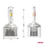 Amio - ΛΑΜΠΕΣ LED D3S/D5R/D8S 12/24V 6000K 9.000lm 50W X ALL IN ONE SERIES CAN-BUS (ΜΕ ΑΝΕΜΙΣΤΗΡΑΚΙ) - 2 ΤΕΜ. (03669/AM) - Image 3