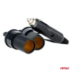 Amio - ΑΝΤΑΠΤΟΡΑΣ ΑΝΑΠΤΗΡΑ ΔΙΠΛΟΣ ΜΕ ΚΑΛΩΔΙΟ 12/24V - 1 τεμ. (03801/AM) - Image 2