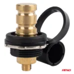 Amio - ΠΟΛΟΣ ΜΠΑΤΑΡΙΑΣ ΑΡΝΗΤΙΚΟΣ 3/8'' M10 max.48V 250A ΣΕ ΜΑΥΡΟ ΧΡΩΜΑ ΜΕ ΚΑΠΑΚΙ - 1 Τεμ. (03813/AM) - Image 3