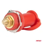 Amio - ΠΟΛΟΣ ΜΠΑΤΑΡΙΑΣ ΘΕΤΙΚΟΣ 3/8'' M10 max.48V 250A ΣΕ ΚΟΚΚΙΝΟ ΧΡΩΜΑ ΜΕ ΚΑΠΑΚΙ - 1 Τεμ. (03814/AM) - Image 2
