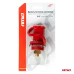 Amio - ΠΟΛΟΣ ΜΠΑΤΑΡΙΑΣ ΘΕΤΙΚΟΣ 3/8'' M10 max.48V 250A ΣΕ ΚΟΚΚΙΝΟ ΧΡΩΜΑ ΜΕ ΚΑΠΑΚΙ - 1 Τεμ. (03814/AM) - Image 4