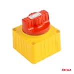 Amio - ΔΙΑΚΟΠΤΗΣ POWER-OFF ΜΠΑΤΑΡΙΑΣ ΣΕ ΒΑΣΗ 12-48V 300A ΜΑΥΡΟ/ΧΡΥΣΟ - 1 Τεμ. (03839/AM) - Image 2
