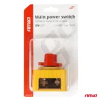 Amio - ΔΙΑΚΟΠΤΗΣ POWER-OFF ΜΠΑΤΑΡΙΑΣ ΣΕ ΒΑΣΗ 12-48V 300A ΜΑΥΡΟ/ΧΡΥΣΟ - 1 Τεμ. (03839/AM) - Image 6