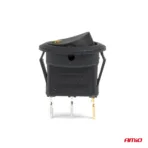 Amio - ΔΙΑΚΟΠΤΗΣ 12V ON/OFF ΣΤΡΟΓΓΥΛΟΣ ΜΕ 3 ΕΠΑΦΕΣ ΚΙΤΡΙΝΟ LED - 1 τεμ. (03962/AM) - Image 3