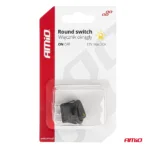 Amio - ΔΙΑΚΟΠΤΗΣ 12V ON/OFF ΣΤΡΟΓΓΥΛΟΣ ΜΕ 3 ΕΠΑΦΕΣ ΚΙΤΡΙΝΟ LED - 1 τεμ. (03962/AM) - Image 5