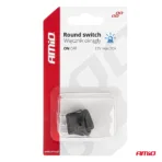 Amio - ΔΙΑΚΟΠΤΗΣ 12V ON/OFF ΣΤΡΟΓΓΥΛΟΣ ΜΕ 3 ΕΠΑΦΕΣ ΜΠΛΕ LED - 1 τεμ. (03963/AM) - Image 5
