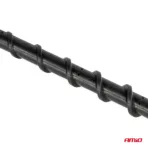 Amio - ΚΕΡΑΙΑ ΟΡΟΦΗΣ ANTM10 18cm ΜΕ 2 ΑΝΤΑΠΤΟΡΕΣ 5-6mm ΜΑΥΡΗ - 1 ΤΕΜ. (04160/AM) - Image 3