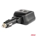 Amio - ΑΝΤΑΠΤΟΡΑΣ ΑΝΑΠΤΗΡΑ ΔΙΠΛΟΣ 12/24V ΜΕ ΒΟΛΤΟΜΕΤΡΟ ΜΕ 3 ΘΥΡΕΣ USB - 1 Τεμ. (04173/AM) - Image 3