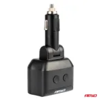 Amio - ΑΝΤΑΠΤΟΡΑΣ ΑΝΑΠΤΗΡΑ ΔΙΠΛΟΣ 12/24V ΜΕ ΒΟΛΤΟΜΕΤΡΟ ΜΕ 3 ΘΥΡΕΣ USB - 1 Τεμ. (04173/AM) - Image 6