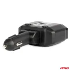 Amio - ΑΝΤΑΠΤΟΡΑΣ ΑΝΑΠΤΗΡΑ ΔΙΠΛΟΣ 12/24V ΜΕ ΒΟΛΤΟΜΕΤΡΟ ΜΕ 3 ΘΥΡΕΣ USB - 1 Τεμ. (04174/AM) - Image 3
