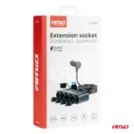 Amio - ΑΝΤΑΠΤΟΡΑΣ ΑΝΑΠΤΗΡΑ ΤΕΤΡΑΠΛΟΣ 12/24V 216W MAX ΜΕ 2 ΘΥΡΕΣ USB PD30W/QC3.0 - 1 Τεμ. (04175/AM) - Image 5