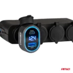 Amio - ΦΟΡΤΙΣΤΗΣ ΑΝΑΠΤΗΡΑ ΜΕ 2 ΘΥΡΕΣ USB-C+USB-A QUICK CHARGE 3.0 30W ΜΕ ΒΟΛΤΟΜΕΤΡΟ ΜΑΥΡΟ - 1 Τεμ. (04178/AM) - Image 3