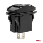 Amio - ΠΡΙΖΑ ΜΕ 2 ΘΥΡΕΣ-USB & USB-C ΚΑΙ ΚΑΠΑΚΙ 12/24V QUICK CHARGE 3.0 ΑΔΙΑΒΡΟΧΗ ΜΑΚΡΟΣΤΕΝΟ ΣΧΗΜΑ ΜΑΥΡΗ - 1 Τεμ. (04229/AM) - Image 3