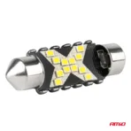 Amio - ΛΑΜΠΑΚΙΑ ΠΛΑΦΟΝΙΕΡΑΣ 36mm 12/24V C5W 5500K 12xSMD 2016 CAN-BUS FESTOON (ΛΕΥΚΟ) - 2 ΤΕΜ. (04236/AM) - Image 4
