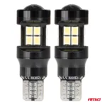 Amio - ΛΑΜΠΑΚΙΑ LED T15 W16W 12V/24V LED CAN-BUS 15xSMD 2835 ΛΕΥΚΟ ΦΩΣ 5.500K (ΣΕ ΧΡΩΜΑ ΜΑΥΡΟ) - 2 ΤΕΜ. (04245/AM) - Image 2