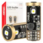 Amio - ΛΑΜΠΑΚΙΑ T10 W5W 12V/24V LED CAN-BUS 3xSMD 3838 ΛΕΥΚΟ 5500K - 2 ΤΕΜ. (04246/AM)