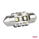 Amio - ΛΑΜΠΑΚΙΑ ΠΛΑΦΟΝΙΕΡΑΣ 31mm 12/24V C5W 5500K 12xSMD 3838 CAN-BUS FESTOON (ΛΕΥΚΟ) - 2 ΤΕΜ. (04247/AM) - Image 4
