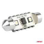 Amio - ΛΑΜΠΑΚΙΑ ΠΛΑΦΟΝΙΕΡΑΣ 39mm 12/24V C5W 5500K 12xSMD 3838 CAN-BUS FESTOON (ΛΕΥΚΟ) - 2 ΤΕΜ. (04249/AM) - Image 4