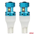Amio - Λάμπες LED CANBUS T15 (W16W) 4SMD 1860XS Λευκή 6000K 12V/24V για Φώτα Όπισθεν, Πινακίδας & Χώρου Αποσκευών - 2τεμ. (04251/AM) - Image 2