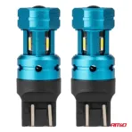 Amio - Λάμπες LED CANBUS T20 7443 W21/5W 4SMD 1860 Λευκή 6000K  – 12/24V - 2 Τεμ. (04255/AM) - Image 2