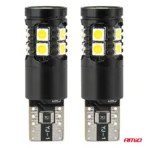 Amio - ΛΑΜΠΑΚΙΑ T10 W5W 12V/24V LED CAN-BUS 13xSMD 3030 ΛΕΥΚΟ 5500K - 2 ΤΕΜ. (04259/AM) - Image 2
