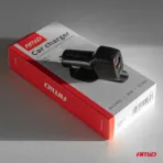 Amio - ΦΟΡΤΙΣΤΗΣ ΑΝΑΠΤΗΡΑ ΜΕ 2 ΘΥΡΕΣ USB-A QUICK CHARGE+USB-C 20W ΜΑΥΡΟ - 1 Τεμ. (04282/AM) - Image 3
