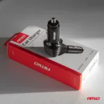 Amio - ΦΟΡΤΙΣΤΗΣ ΑΝΑΠΤΗΡΑ ΜΕ 2 ΘΥΡΕΣ USB-A QUICK CHARGE+USB-C 38W ΜΑΥΡΟ - 1 Τεμ. (04283/AM) - Image 4